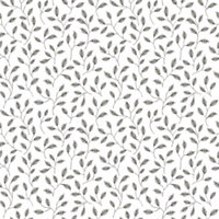 Galerie Into The Wild Metallic Silver Trailing Leaf Wallpaper Roll