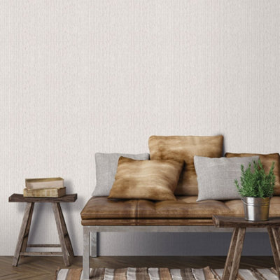 Galerie Into The Wild Silver Bamboo Stripe Wallpaper Roll
