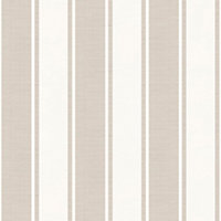 Galerie Italian Classics 4 Beige Cream Classic Stripe Embossed Wallpaper