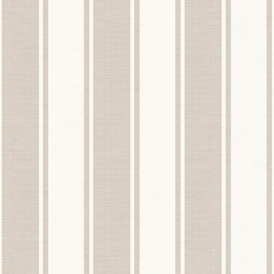 Galerie Italian Classics 4 Beige Cream Classic Stripe Embossed Wallpaper