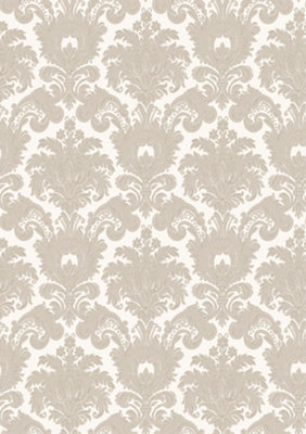 Galerie Italian Classics 4 Beige Cream Damask Embossed Wallpaper DIY