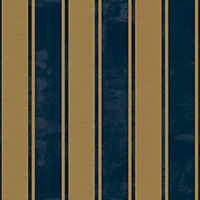 Galerie Italian Classics 4 Blue Gold Classic Stripe Embossed Wallpaper