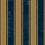 Galerie Italian Classics 4 Blue Gold Classic Stripe Embossed Wallpaper