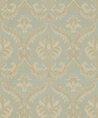 Galerie Italian Classics 4 Blue Traditional Damask Embossed Wallpaper