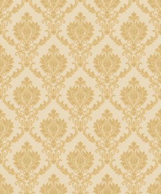 Galerie Italian Classics 4 Gold Italian Damask Embossed Wallpaper