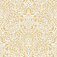Galerie Italian Classics 4 Gold Paisley Damask Embossed Wallpaper