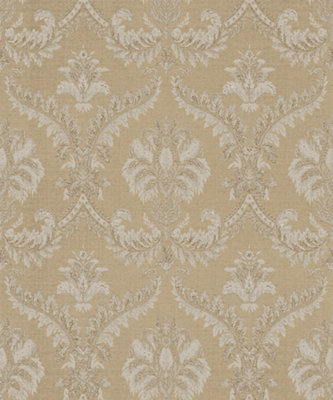 Galerie Italian Classics 4 Gold Traditional Damask Embossed Wallpaper ...