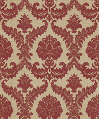 Galerie Italian Classics 4 Red Traditional Damask Embossed Wallpaper
