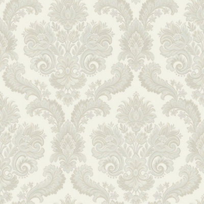 Galerie Italian Style Beige Traditional Floral Damask Wallpaper Roll