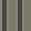 Galerie Italian Style Black Classic Vertical Stripe Design Wallpaper Roll