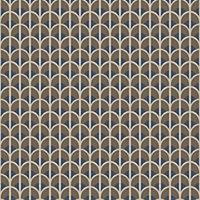Galerie Italian Style Bronze Geometric Arch Design Wallpaper Roll
