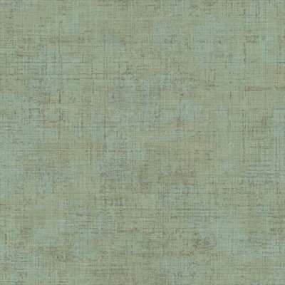 Galerie Italian Style Green Distressed Weave Texture Effect A4 Wallpaper Sample