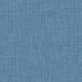 Galerie Italian Textures 2 Blue Woven Texture Textured Wallpaper