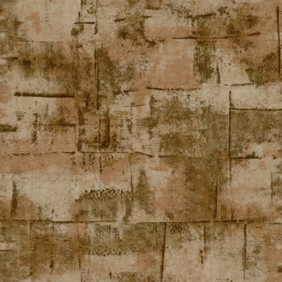 Galerie Italian Textures 2 Brown Block Texture Textured Wallpaper