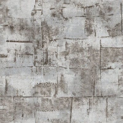 Galerie Italian Textures 2 Grey Block Texture Textured Wallpaper