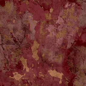 Galerie Italian Textures 2 Red Distressed Texture Textured Wallpaper
