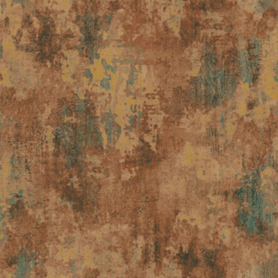 Galerie Italian Textures 2 Red Green Rustic Texture Textured Wallpaper