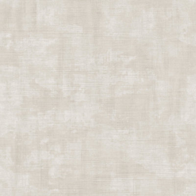 Galerie Italian Textures 3 Cream Unito Netto Distressed Linen Effect Wallpaper Roll