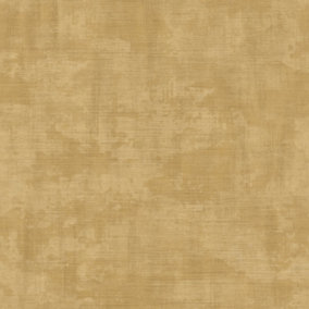 Galerie Italian Textures 3 Gold Unito Netto Distressed Linen Effect Wallpaper Roll