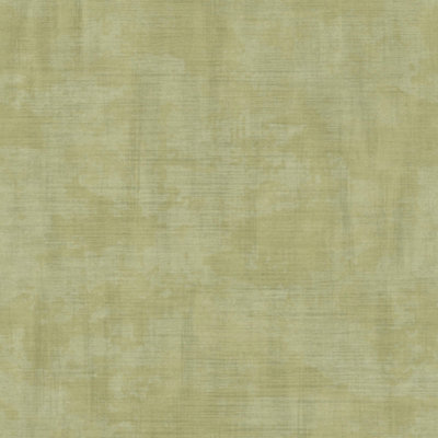Galerie Italian Textures 3 Green Unito Netto Distressed Linen Effect Wallpaper Roll