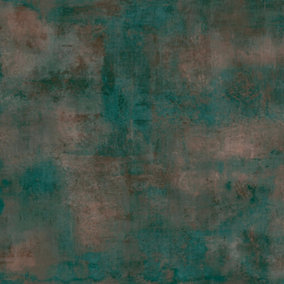 Galerie Italian Textures 3 Green Unito Room Plaster Effect 10.05m x 106cm Double Width Wallpaper Roll