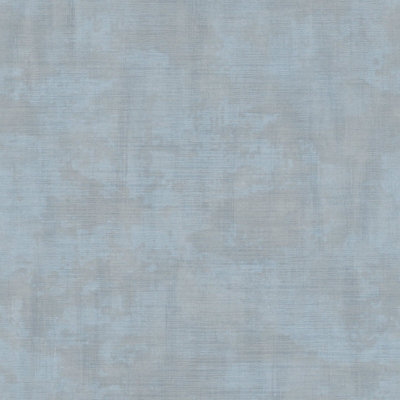 Galerie Italian Textures 3 Light Blue Unito Netto Distressed Linen Effect A4 Wallpaper Sample