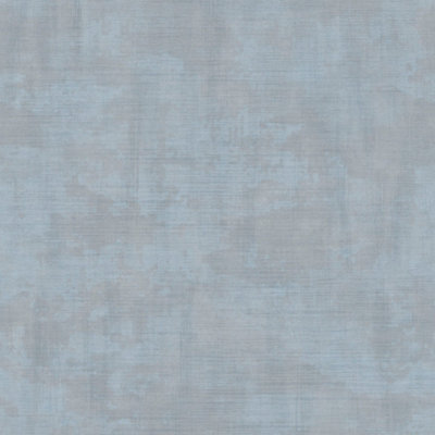 Galerie Italian Textures 3 Light Blue Unito Netto Distressed Linen Effect Wallpaper Roll