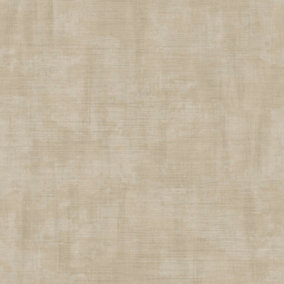 Galerie Italian Textures 3 Taupe Unito Netto Distressed Linen Effect Wallpaper Roll