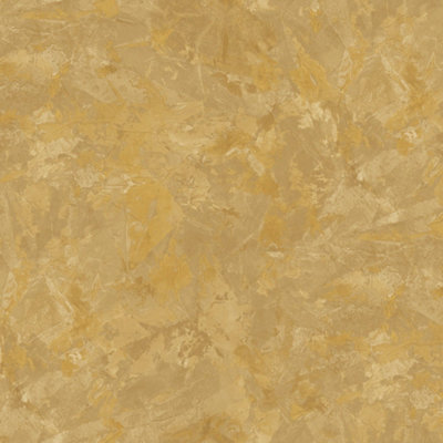 Galerie Italian Textures 3 Yellow Unito Argenta Metallic Plaster Effect 10.05m x 106cm Double Width Wallpaper Roll