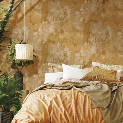 Galerie Italian Textures 4 Gold Rough Texture Textured Wallpaper