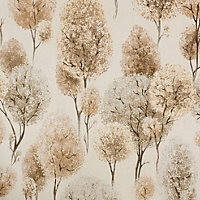 Galerie Julie Feels Home Beige Large Tilia Shimmery Trees Wallpaper Roll