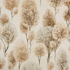 Galerie Julie Feels Home Beige Large Tilia Shimmery Trees Wallpaper Roll
