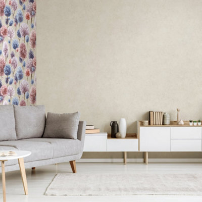 Galerie Julie Feels Home Beige Shimmery Plain Tilia Wallpaper Roll