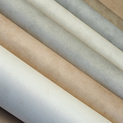 Galerie Julie Feels Home Beige Shimmery Plain Tilia Wallpaper Roll