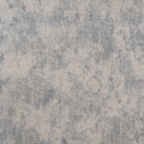 Galerie Julie Feels Home Blue Shimmery Plain Texture Wallpaper Roll