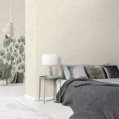 Galerie Julie Feels Home Cream Shimmery Plain Tilia Wallpaper Roll