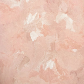 Galerie Julie Feels Home Pink Abstract Shimmery Plain Paeonia Wallpaper Roll