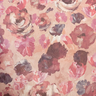 Galerie Julie Feels Home Pink Large Paeonia Shimmery Flowers A4 Wallpaper Sample