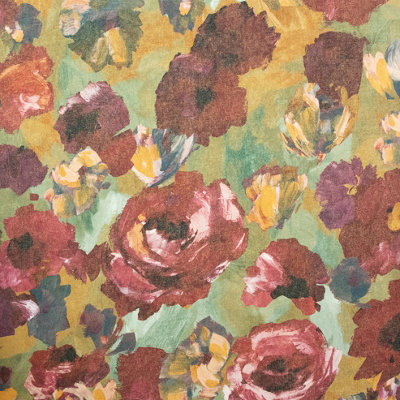 Galerie Julie Feels Home Red Large Paeonia Shimmery Flowers Wallpaper Roll