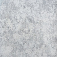 Galerie Julie Feels Home Silver/Grey Shimmery Plain Texture Wallpaper Roll