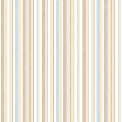 Galerie Just 4 Kids 2 Blue Beige Washed Striped Smooth Wallpaper