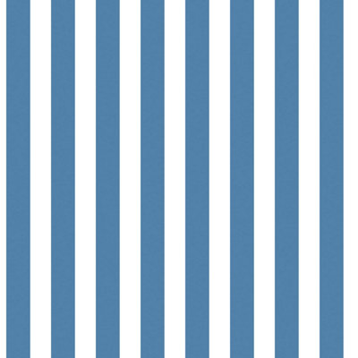 Galerie Just 4 Kids 2 Blue White Regency Stripe Smooth Wallpaper