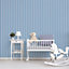 Galerie Just 4 Kids 2 Blue White Regency Stripe Smooth Wallpaper