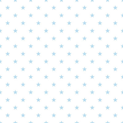 Galerie Just 4 Kids 2 Blue White Small Stars Smooth Wallpaper
