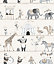 Galerie Just 4 Kids 2 Grey Beige Circus Parade Smooth Wallpaper