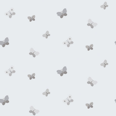 Galerie Just 4 Kids 2 Grey Butterflies Smooth Wallpaper