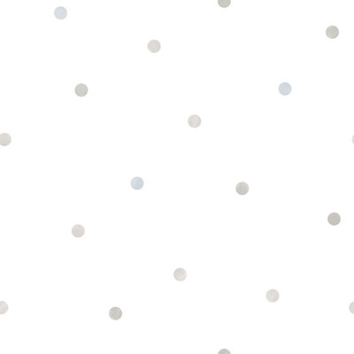 Galerie Just 4 Kids 2 Grey White Giant Polko Dots Smooth Wallpaper