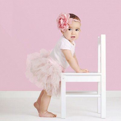 Galerie Just 4 Kids 2 Pink White Polka Dot Smooth Wallpaper