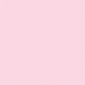 Galerie Just 4 Kids 2 Pink White Polka Dot Smooth Wallpaper