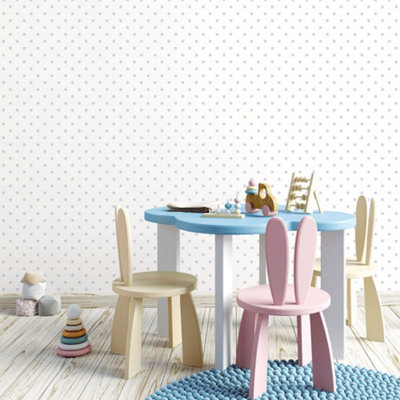 Galerie Just 4 Kids 2 Purple White Small Stars Smooth Wallpaper
